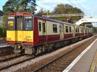 Carmine and cream-liveried 314213 at Bishopton on a service to Gourock.<br><br>[Bill Roberton 20/10/2017]