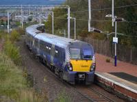 334033/009 at Craigendoran with a service to Helensburgh Central on 21st October 2017. View looks towards the west.<br><br>[Bill Roberton 21/10/2017]