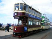 Historic trams on a wedding hire in Blackpool on the 15th of September.<br><br>[Veronica Clibbery 15/09/2017]