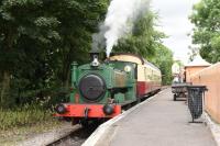 Barclay 0-4-0ST. (United Steel Companies; Ore Mining Branch; Cottesmore Branch)  I suspect it is on loan from the Rutland Rly. (or whatever its new name is).<br><br>[Peter Todd 27/07/2016]