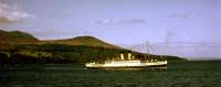 TS Duchess of Hamilton in Brodick Bay on 31 May 1969 whilst returning to Brodick Pier to collect passengers on the Clyde River Steamer Club's 80th Anniversary of the Caledonian Steam Packet Company cruise.<br><br>[John McIntyre 31/05/1969]