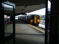 The view out from the circulating area to the platforms at Blackpool North in September 2017. Island Platform 1 and 2 to the right has already been removed for electrification rebuilding ahead of the ful closure in November.<br><br>[Veronica Clibbery 18/09/2017]