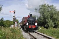 After a year out of service the Swindon and Cricklade's Polish 0-6-0T 3135 SPARTAN has finally returned to service.<br><br>[Peter Todd 30/07/2016]