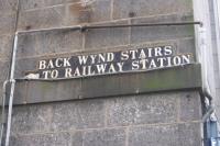 Aberdeen's traditional street signage points travellers south from Union Street on 13th November 2017.<br><br>[David Spaven 13/11/2017]