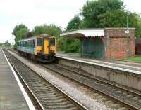 A train from Norwich  bound for Great Yarmouth photograhed at Cantley station in July 2002.<br><br>[Ian Dinmore 19/07/2002]