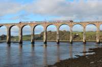 A CrossCountry service from Bath Spa to Glasgow Central crossing the over the River Tweed on 25th October 2017.<br>
<br>
<br><br>[Alastair McLellan 25/10/2017]