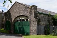 View of the original trainshed at the first Newtyle station seen from the south east. The building once extended to the right.<br><br>[Colin Martin 24/06/2017]