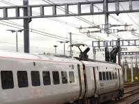 800-002 departing Didcot for London under electric power with a raised pantograph. This was a crew traiing run on 9th November 2017.<br>
<br><br>[Peter Todd 09/11/2017]