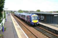 A fine May afternoon at Cowdenbeath station in 2005, with First ScotRail 170456 awaiting its departure time with a service to Edinburgh Waverley.<br><br>[John Furnevel 04/05/2005]