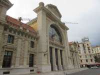 Chemin de Fer de Provence. The original terminal (seen here) has been redeveloped, and its modern replacement (which was already in use when I last visited twenty years ago) contains attractive displays including a poster recalling the Meyrargues branch lost in the Second World War.<br><br>[John Yellowlees 19/09/2017]