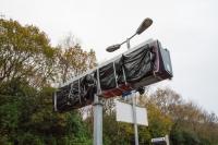 The modern world comes to Garelochhead station. New departure/arrival screens await their unveiling.<br><br>[Ewan Crawford 03/11/2017]