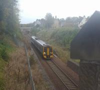 1354 ex-Waverley rushing past Eskbank & Dalkeith.<br><br>[John Yellowlees 30/10/2017]