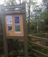 The site of Cottyburn Siding on the Haddington railway.<br><br>[John Yellowlees 21/10/2017]