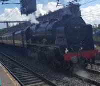 46115 <I>Scots Guardsman</I> at Carlisle on 15th August 2017. This was the last run before the boiler ticket expiry and an overhaul at Carnforth.<br><br>[John Yellowlees 15/08/2017]