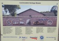 The details of the Heritage Mosaic at Laurencekirk.<br><br>[John Yellowlees 18/08/2017]