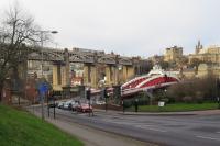 On 9 December 2017 a Class 156 unit has just left Newcastle Central and negotiates the High Level Bridge over the River Tyne on a service from Hexham to Nunthorpe.<br><br>[Malcolm Chattwood 09/12/2017]