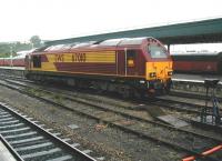 EWS 67010 is standby locomotive at Bristol Temple Meads on 7 June 2002.<br><br>[Ian Dinmore 07/06/2002]