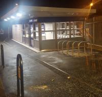 An evening view of the new building at Blairhill, which has recently come into use.<br><br>[John Yellowlees 13/11/2017]