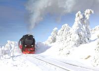 Climbing through a snowy landscape near Brocken on 26 January 2013.<br><br>[Ian Dinmore 26/01/2013]