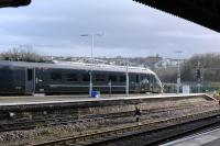 GWR 800-012, just arrived from Paddington in Bristol Temple Meads on 14th December 2017.<br>
<br>
<br><br>[Peter Todd 14/12/2017]