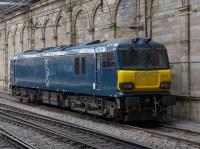 Caledonian Sleeper 92014 stabled in the Klondyke siding at Edinburgh Waverley on 18th December 2017.<br>
<br><br>[Bill Roberton 18/12/2017]