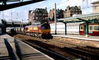 EWS 66192 arrives at Carlisle with a train of loaded HAA wagons heading for one of the power stations in northern England on 19 September 2006.<br><br>[John McIntyre 19/09/2006]