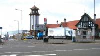 View west across the A78 at Wemyss Bay towards the station and ferry terminal in the summer of 2005.<br><br>[John Furnevel 29/07/2005]