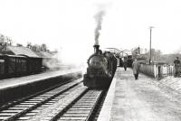 Ex-NBR Class J36 65303 ready to depart from Turriff with a freight from Macduff to Aberdeen (Kittybrewster) in 1961. [Ref query 6 January 2018]<br><br>[David Murray-Smith //1961]