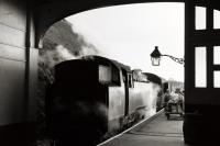 Standard Class  4MT 80114 under the trainshed of the terminus at Banff on 13/04/61.<br><br>[David Murray-Smith 13/04/1961]