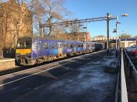 320313 draws in to Shettleston with a mid afternoon Balloch - Airdrie Service on a cold but sunny 8th January 2018.<br><br>[Colin McDonald 08/01/2018]