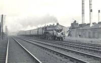 BR Standard class 5 73072 approaching Cardonald on 9 June 1959 with a train from Ayr.<br><br>[G H Robin collection by courtesy of the Mitchell Library, Glasgow 09/06/1959]