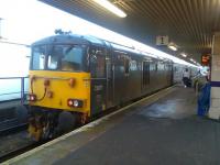 73971 on arrival at Fort William with the Sleeper from London.<br><br>[Michael Gibb 11/01/2018]