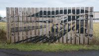 This rather impressive artwork exists close to the trackbed just south of Loch Leven station. So far so good. Unfortunately it is closest to the site of the Kinross-shire Railway's short lived Kinross terminus and although the date range is correct for the line east from Mawcarse the route through Kinross closed in 1970.<br><br>[Ewan Crawford 12/01/2018]