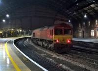 66152 beats a hasty retreat with a Rail Head Treatment Train on 3rd November 2017. Maybe it had an invite to an early firework party.<br><br>[Ken Strachan 03/11/2017]