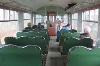 A deserved winner of the Railcar of the Year award 2017. The quality of the interior restoration, including the distinctive curved seat backs, of Cravens Class 105 Sc51485 can be appreciated as it leaves Heywood on 1st January 2018.  Not only does it look the part of the Newton Heath sets which used to work the Bury to Rawtenstall branch prior to closure in 1972 but the restoration team has succeeded in replicating both the distinctive rattle of the windows in the saloon and the sticking windscreen wiper which regularly needs manually moving out of the driver's line of sight!<br><br>[Malcolm Chattwood 01/01/2018]