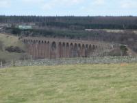 Culloden Viaduct pictured on a lovely Spring day, 9th March 2015.<br><br>[Gordon Steel 09/03/2015]