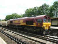 EWS 66082 takes a freight south through Redill station in May 2002.<br><br>[Ian Dinmore 24/05/2002]