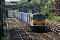 DB Class 92 no.92019 heads north on the down fast at Euxton with the Daventry to Mossend Tesco container service on 22 May 2010.<br><br>[John McIntyre 22/05/2010]