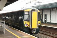 New GWR EMU 387166 at Didcot on 20th January 2018, waiting to head back to Paddington.<br>
<br>
<br><br>[Peter Todd 20/01/2018]