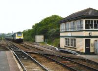 An afternoon Paddington - Penzance HST slowing for the Liskeard stop on 1st June 2002.<br><br>[Ian Dinmore 01/06/2002]