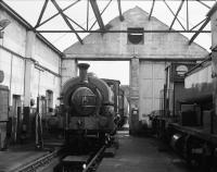 Hudswell-Clarke 0-6-0ST 'Slough Estates No 3', at the East Somerset Railway for repairs in September 2006.<br>
<br>
<br><br>[Peter Todd //2006]