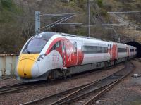 Azuma arriving at Edinburgh Waverley with a test run from Doncaster Carr.<br><br>[Bill Roberton 30/01/2018]