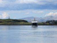 Calmac <I>MV Clansman</I> approaching Oban from Mull in May 2016<br><br>[Gordon Steel 24/05/2016]