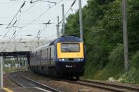 A westbound HST approaches Ealing Broadway at speed on the afternoon of 04 June 2011.<br><br>[John McIntyre 04/06/2011]