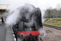 9F 2-10-0 92214, newly arrived at Leicester North on 26th January 2018.<br>
<br>
<br><br>[Peter Todd 26/01/2018]