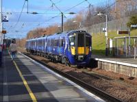 385103 passes Musselburgh on 20th February 2018 with a crew training run to Dunbar.<br>
<br><br>[Bill Roberton 20/02/2018]