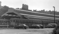 Windsor and Eton Riverside with the castle on the skyline.  2HAP 5673 beyond the fence. 1973<br>
<br>
<br><br>[Bill Roberton 17/02/2018]