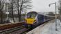 334 027 in a sudden snow shower at Dalreoch forming the 10.09 to Edinburgh.<br><br>[Beth Crawford 19/01/2018]
