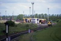 The wagon works a the south end of Millerhill Up Yard seen around 1985.<br>
<br><br>[Bill Roberton //1985]