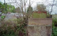 A walk along the Jedburgh branch came to an abrupt halt at the missing bridge by Kirkbank. The view looks to Jedburgh in 1998. Kirkbank is nearly a mile away which is why the station was originally named Old Ormiston, which is much closer.<br><br>[Ewan Crawford //1998]